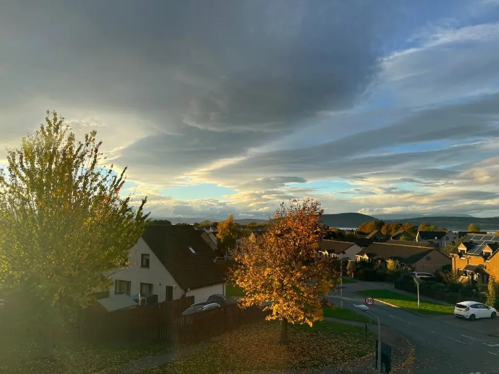 a view of a residential neighborhood with a house at Smithton Hotel in Inverness