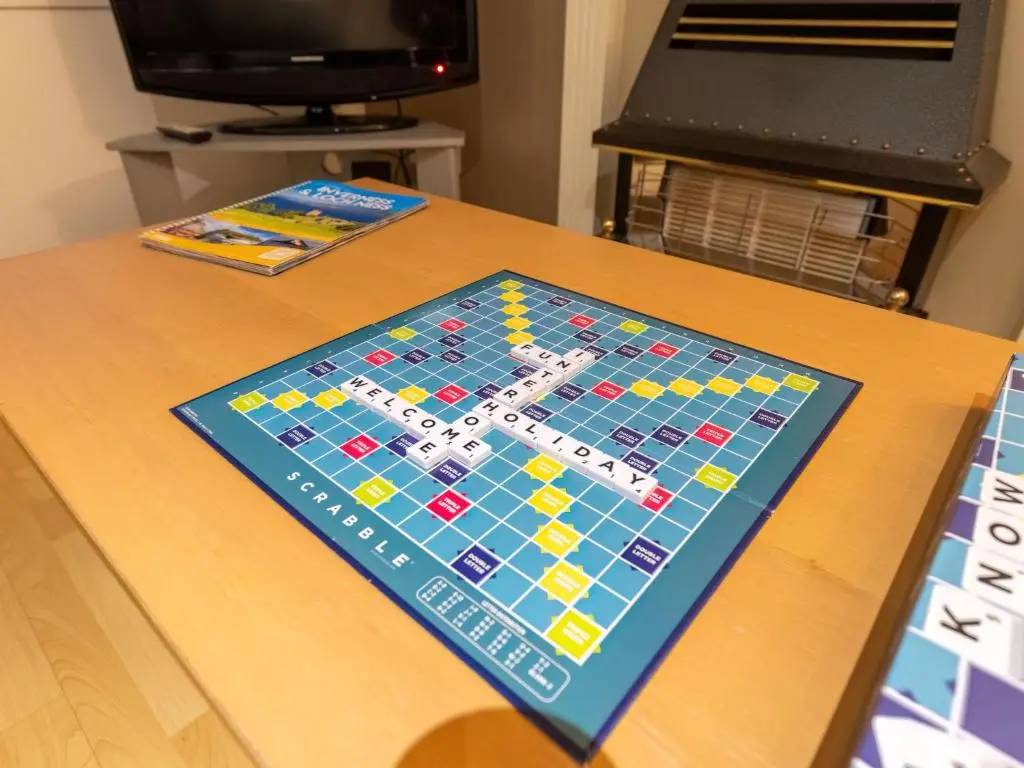 a lego board game is sitting on a table at Villa Cedar House by Interhome in Inverness