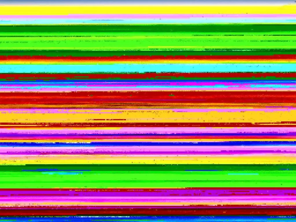 a rainbow colored wall with many different colored lines at Holiday Home Lower Curr by Interhome in Skye of Curr