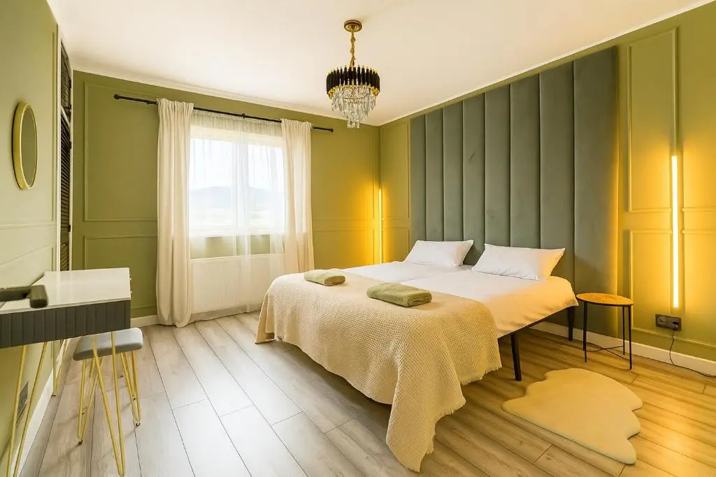 a bedroom with a bed and a window at Cosy Laurel Nest Near Loch Ness in Inverness