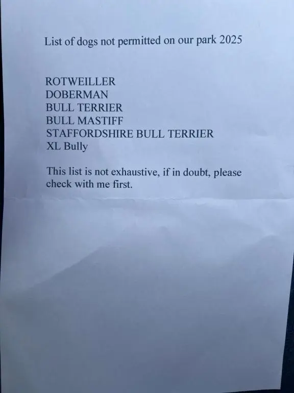 a typed document on top of a white paper at The Highland Getaway 43 in Boat of Garten