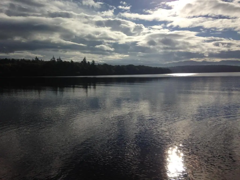 a large body of water with a cloudy sky at Kimcraigan B&B in Brackla