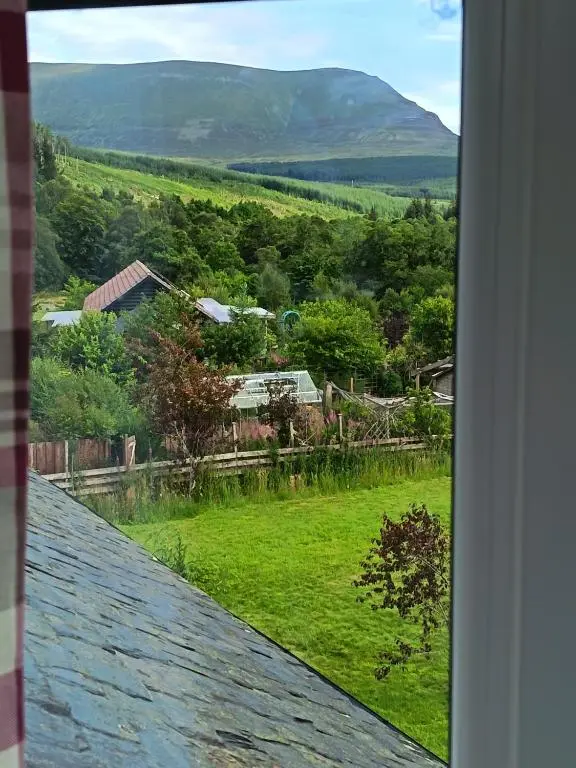 a view from the roof of a house at River Black Water inn in Garve
