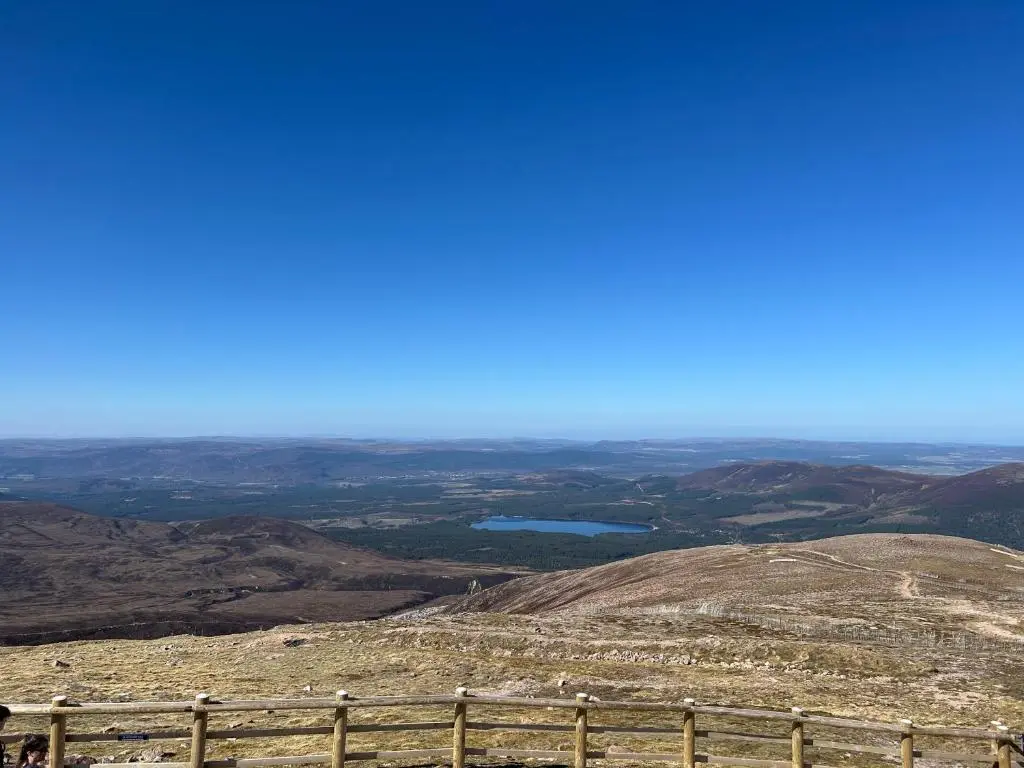 a view from the top of a mountain at 6 Carn Dearg House in Aviemore