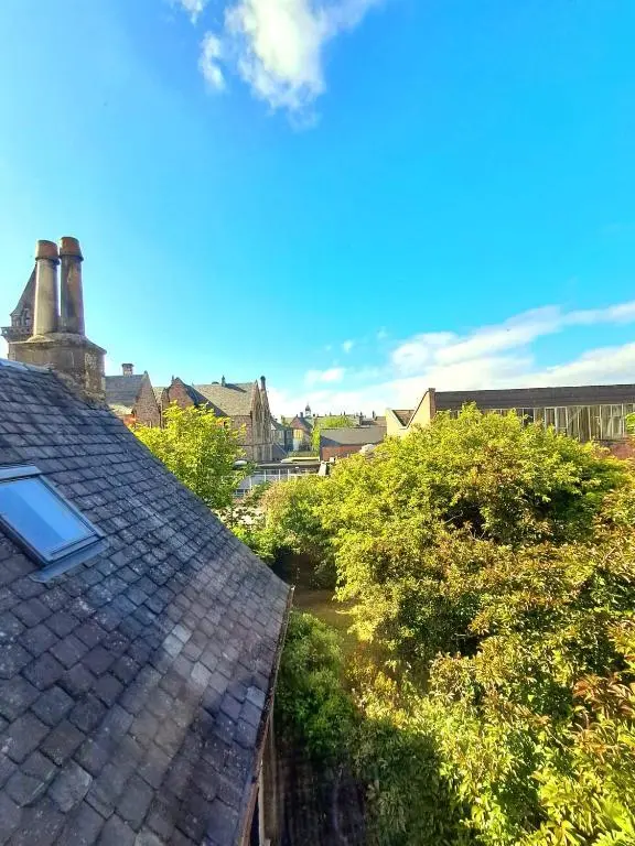 a view from the roof of a house at 42 in the Crown in Inverness