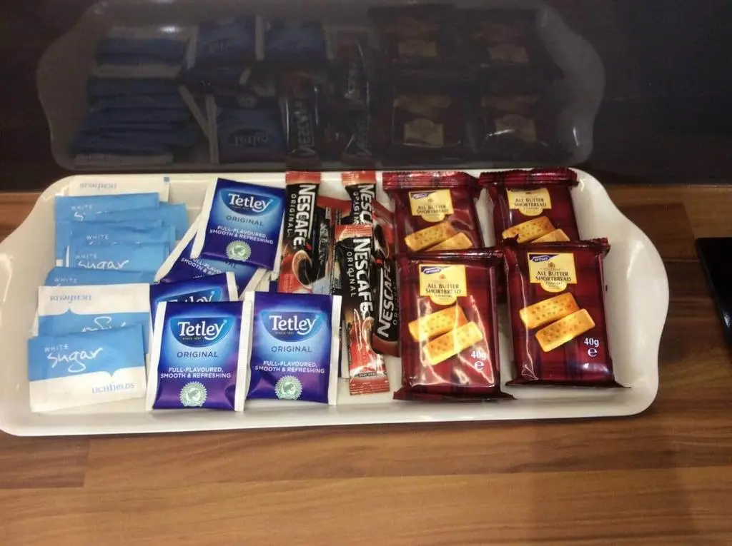 a tray filled with different types of snacks at Flat 3/2 Murray Place Haugh Rd Inverness IV2 4SH in Inverness
