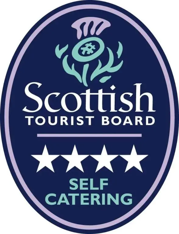 a sign for a scottish tourist board with stars at Boys Dormitory in Fort Augustus