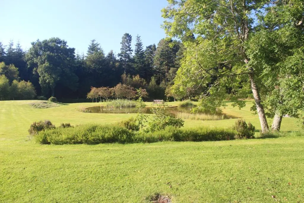 a field of green grass with a tree in the foreground at The Annex - Easter Arr in Auldearn