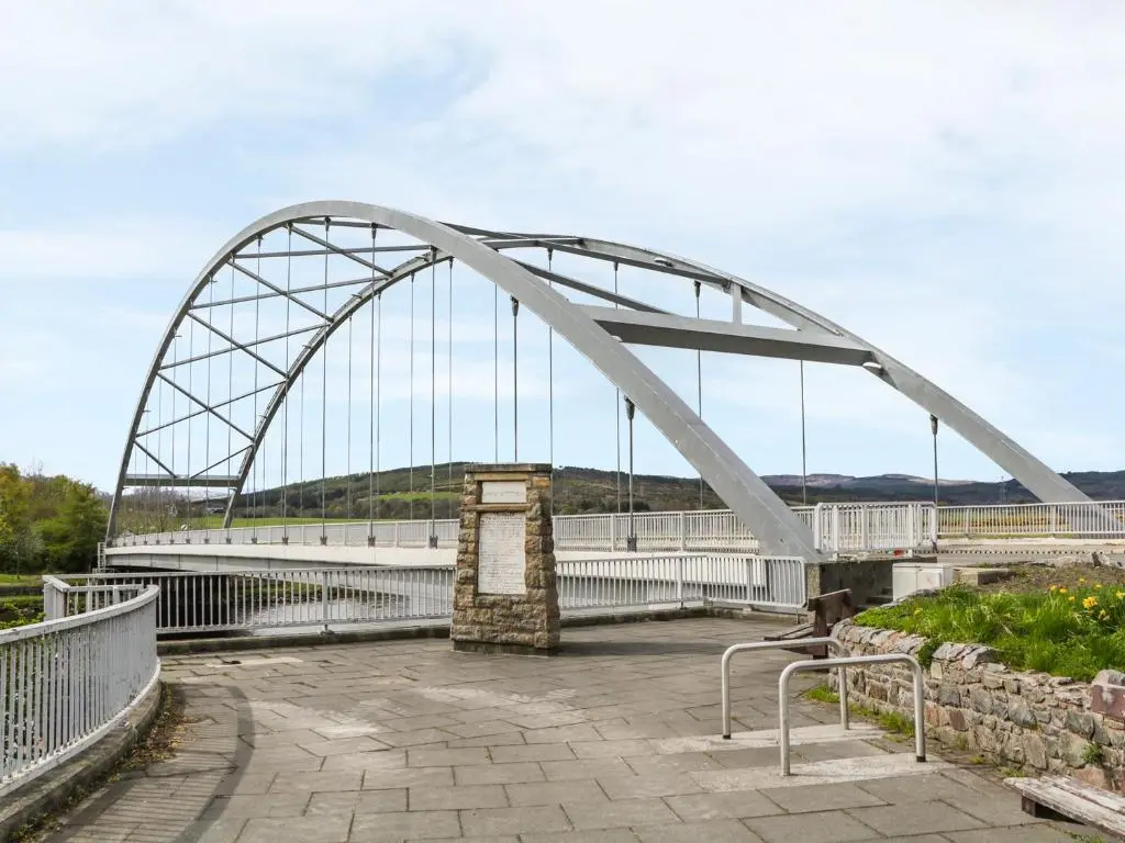 a bridge over the river tyne in england at Glaven in Bonar Bridge