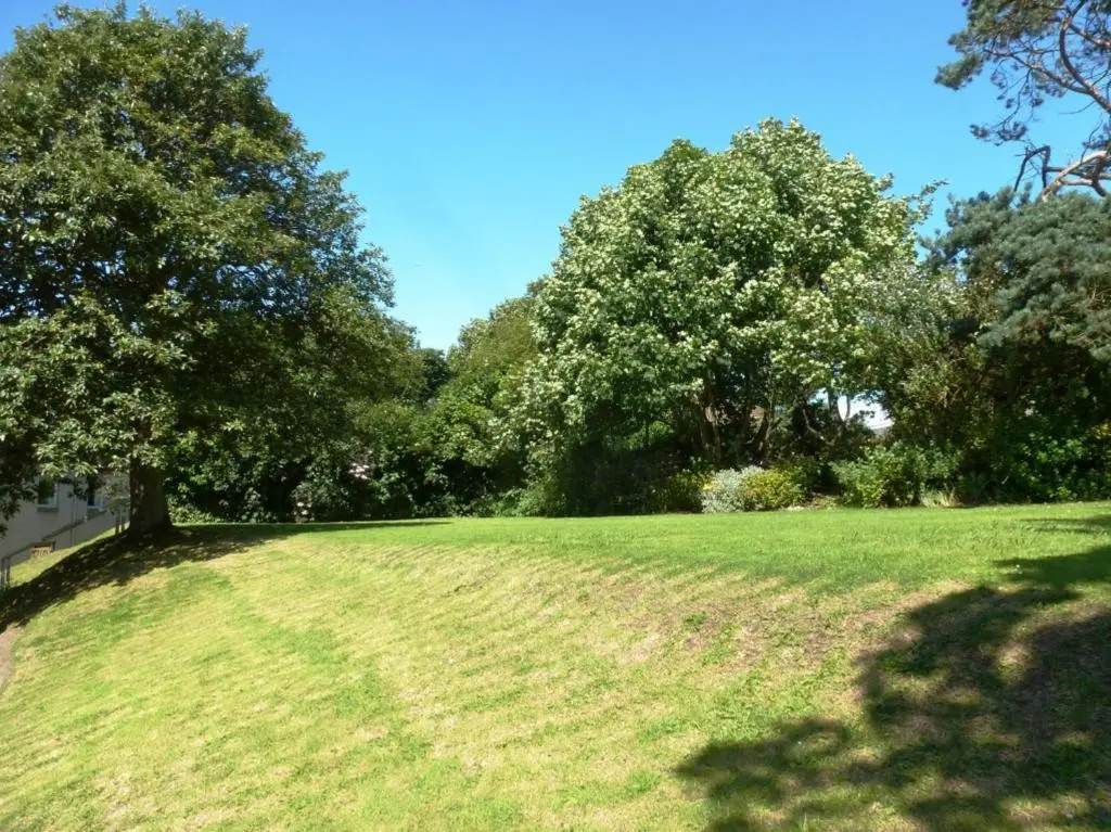 a large grassy field with trees in the background at Norseman Hotel in Wick