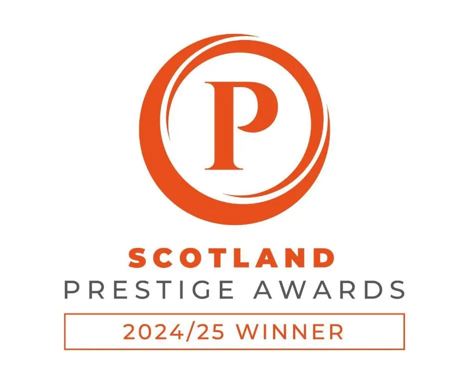 a logo for the scotland prestige awards at The Gables Whisky B&B in Dufftown