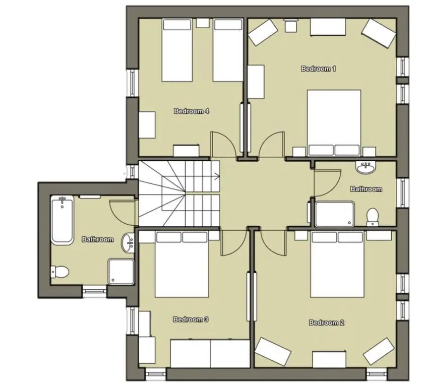 a floor plan of a house at Convalmore House in Dufftown