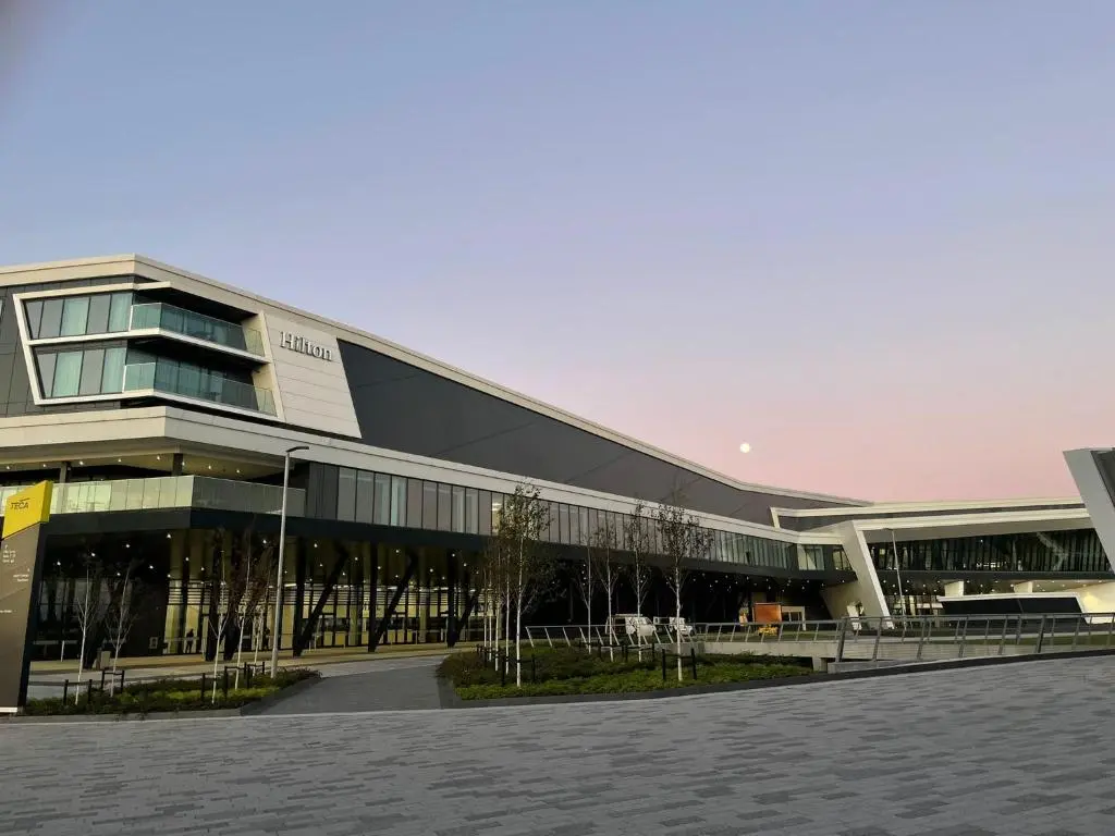 a large building with a lot of windows at Aloft Aberdeen TECA in Aberdeen