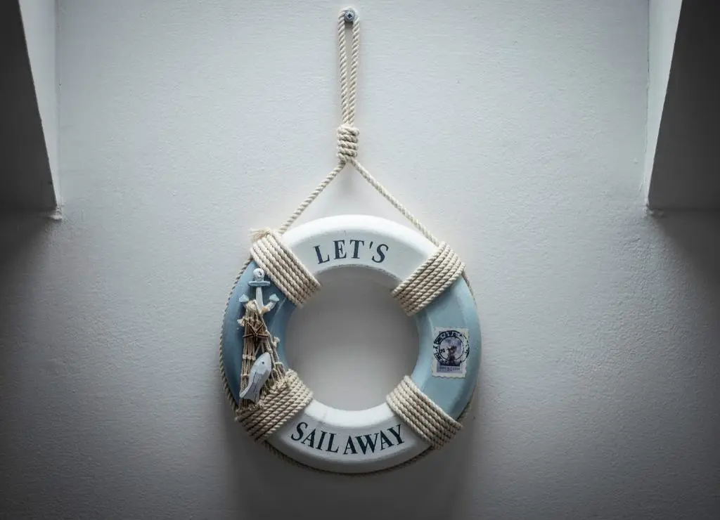 a wreath is hanging on a wall at Fishertown House in Nairn