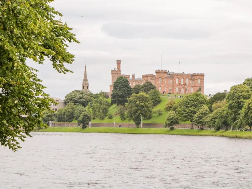 a view of windsor castle from across the river derwent at 7 Riverside Gardens in Inverness
