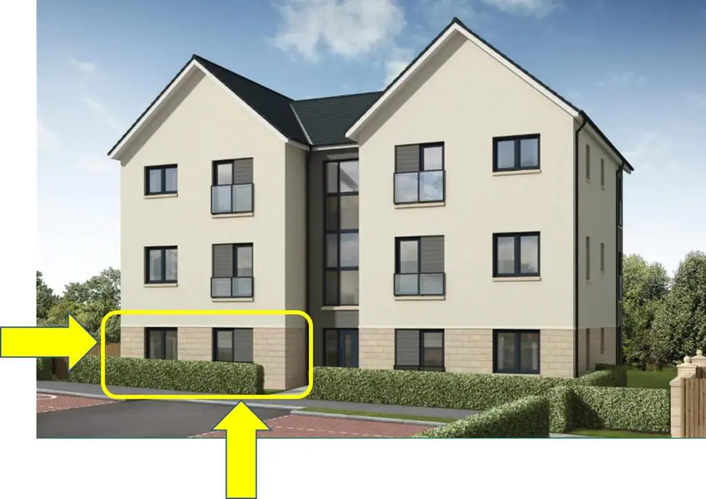 an image of a house with an arrow pointing to the right at Atholl Place View in Inverness
