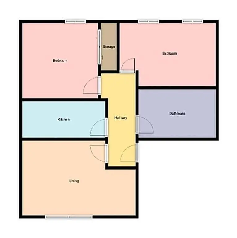a floor plan of a building at Inverness City 2 bedroom free parking in Inverness