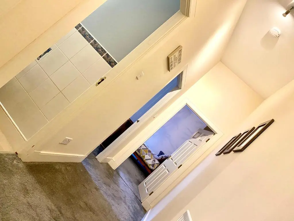 an overhead view of a stairway with a room at Serviced Accommodation Moray Lesmurdie House, Elgin - Free Parking, Free WiFi in Elgin