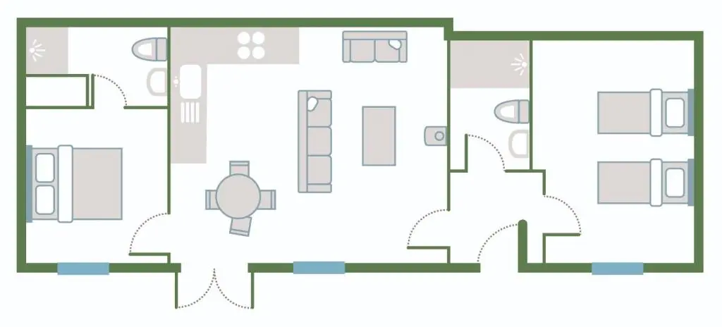 a floor plan of a house at The Kennels in Ballogie