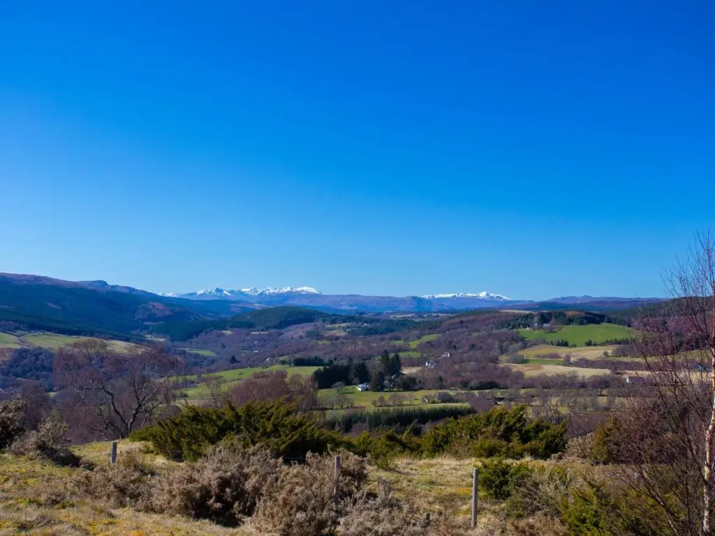 a view from the top of a hill at Holiday Home Achmony Number 11 by Interhome in Drumnadrochit