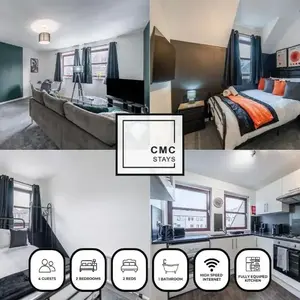 Bright & Spacious 2BR Fraserburgh for Work & Family Stays
